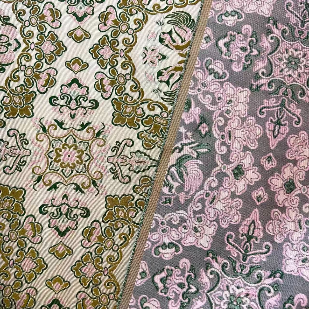 【楚娇】 百分百桑蚕丝   44-云屏织梦宋锦   70门幅