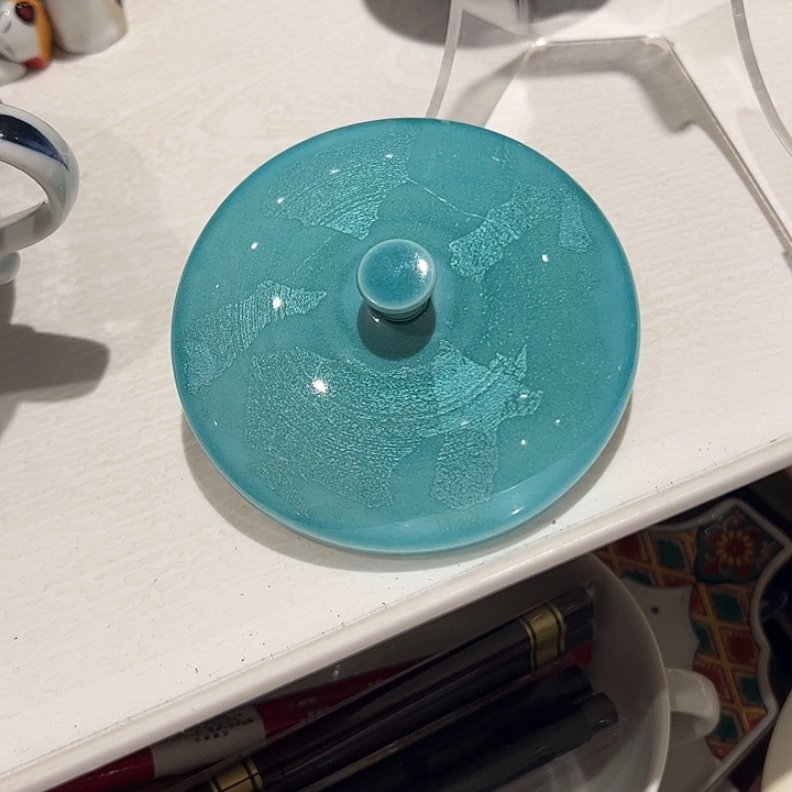 微***笑瓷银彩盖杯盖子一个超美