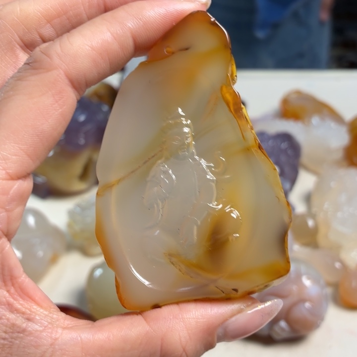 玛瑙/玉髓未镶嵌吊坠(不含链)