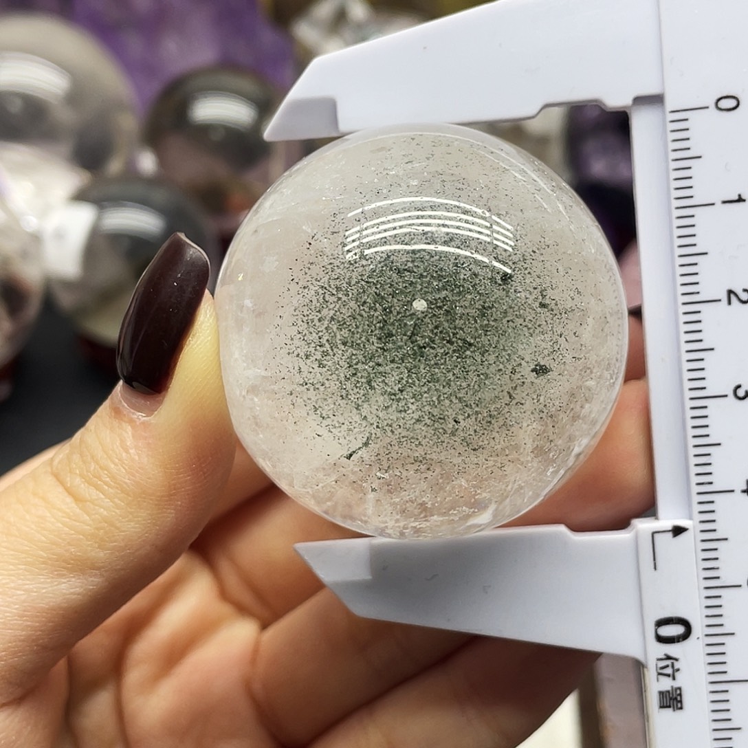 未镶嵌珠宝半成品水晶34幽灵球44mm