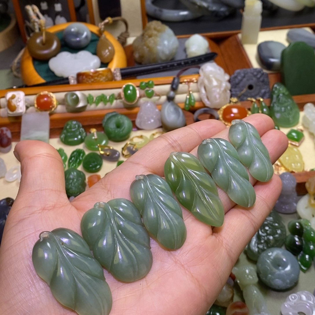 和田玉颈饰未镶嵌定制多样性发货拍一发一