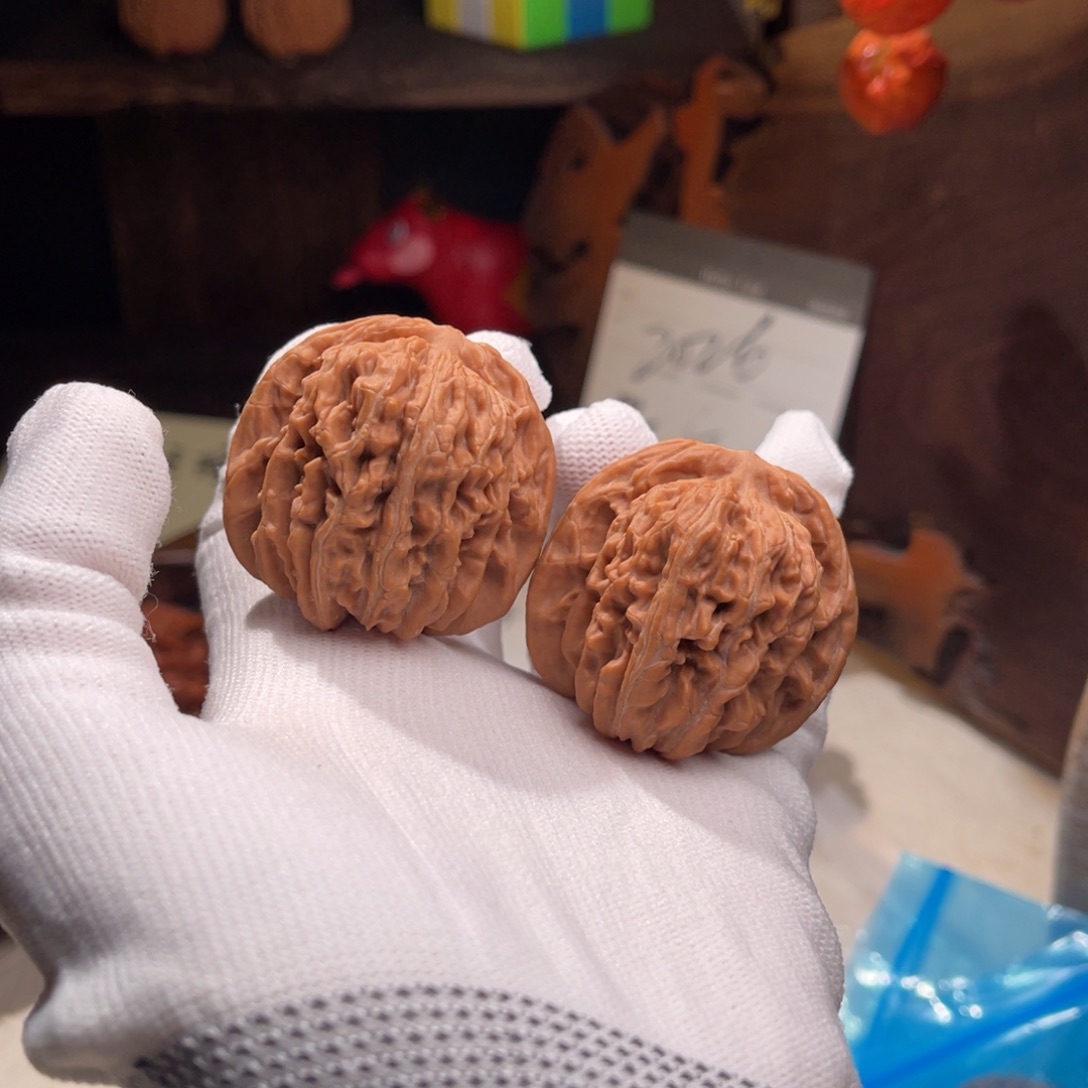 文玩核桃把件41四座楼全品