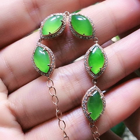 和田玉戒指银S925镶嵌