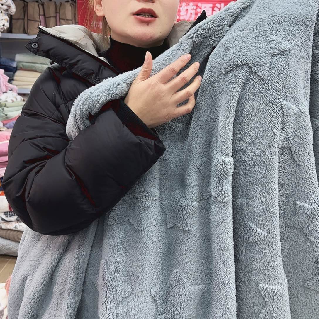 羊驼毛200.230北极绒绒剪花毯