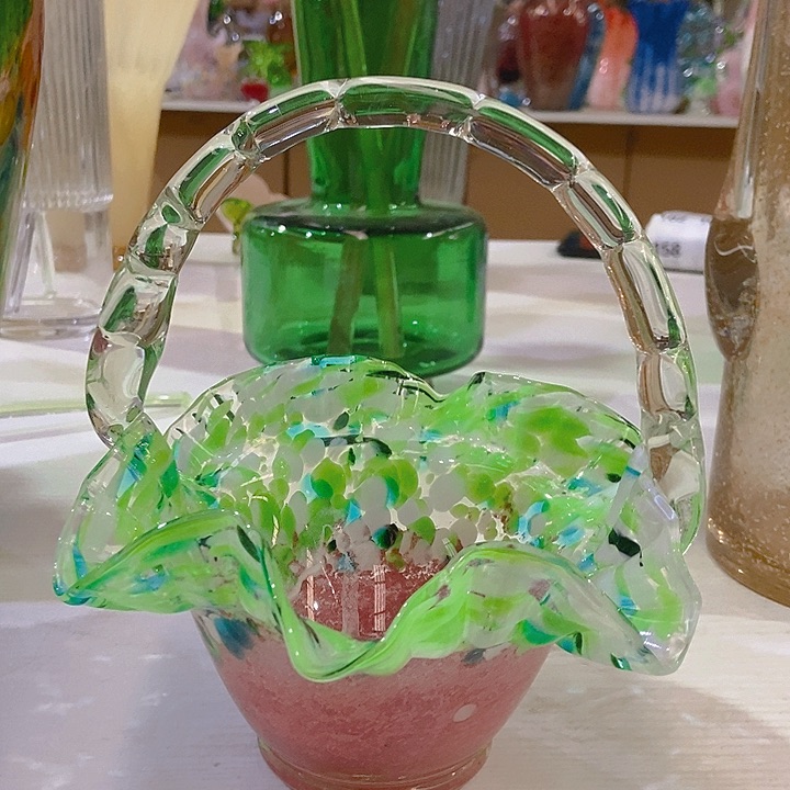 琉璃琉璃花瓶高22口21