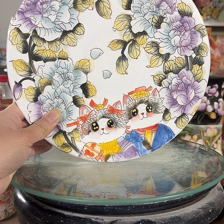 燕****满38包邮 景德镇幸运花盆