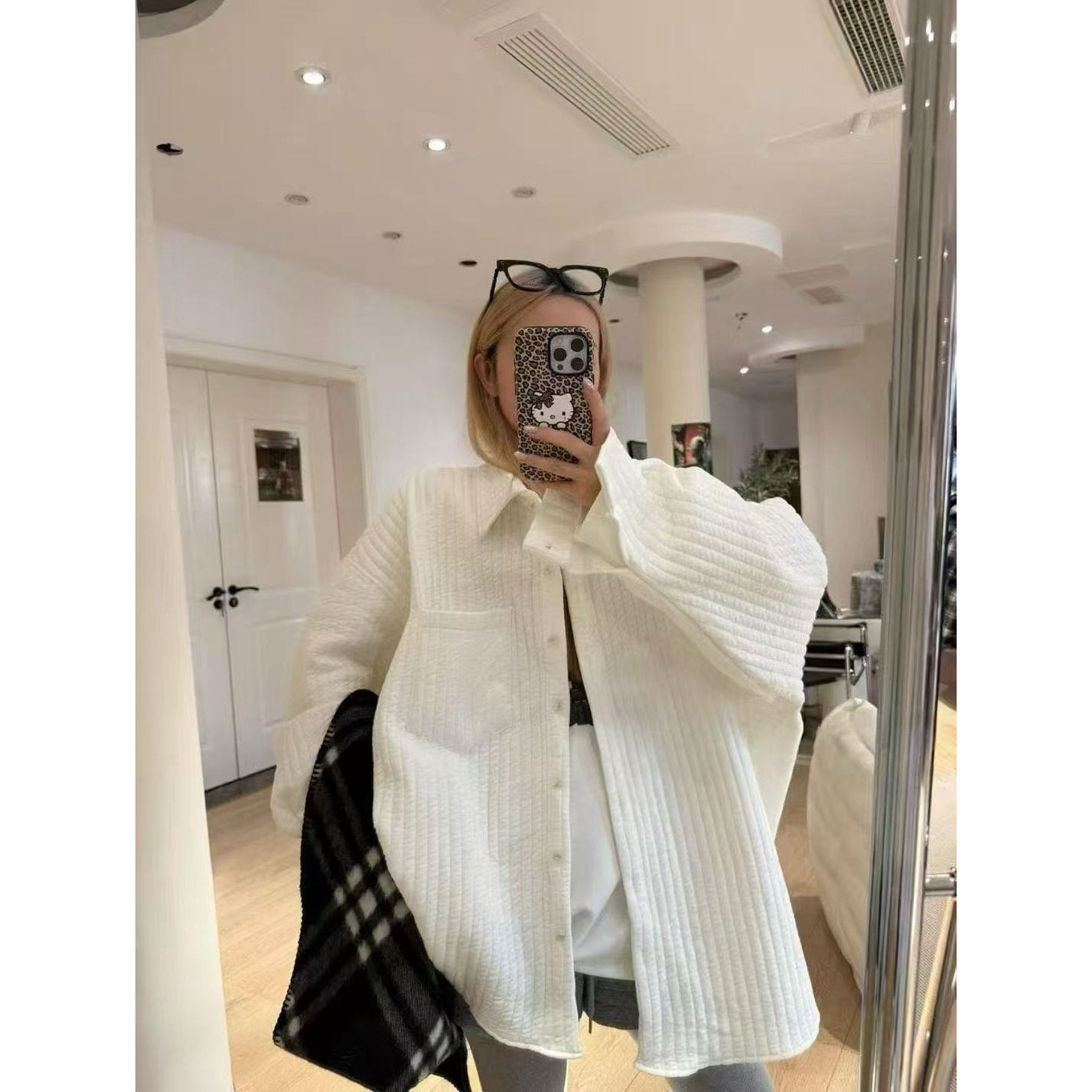 【土豆优选】设计感慵懒风夹棉衬衫