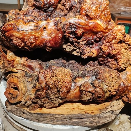 青***者泥塑29北沉香琥珀木天然造型山水摆件
