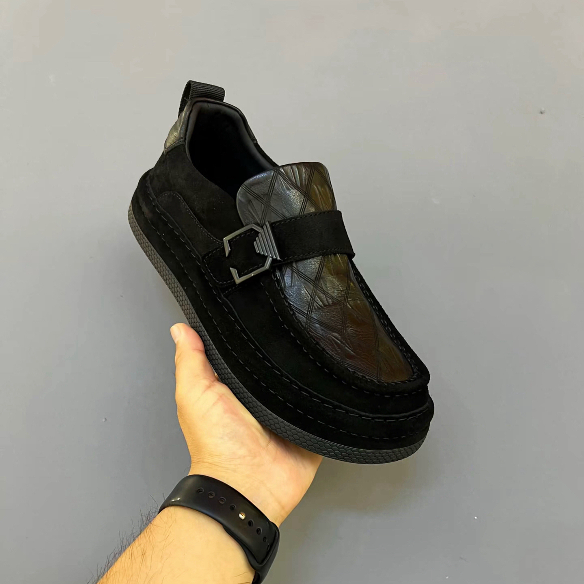 2025新款黑色纯皮乐福鞋广州男鞋秋季软底英伦软底休闲皮鞋