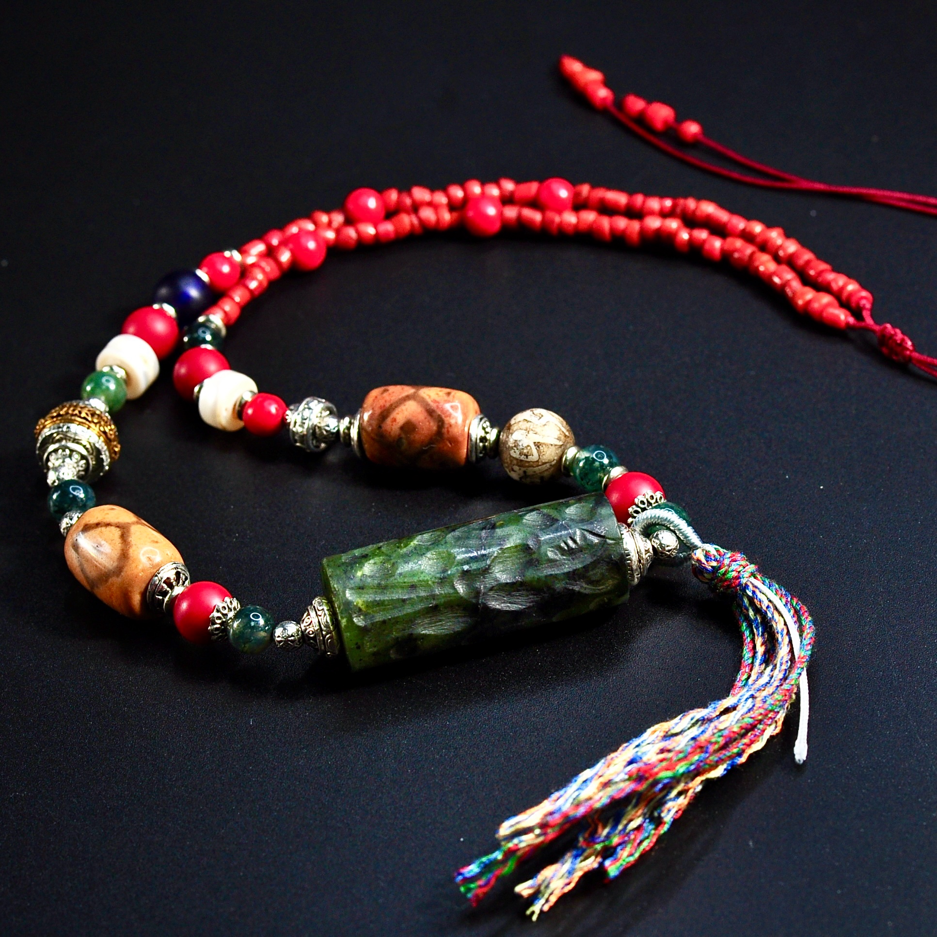 【龙老板】阿契美尼德滚印珠多宝项链摆件（藏收级）A0610059