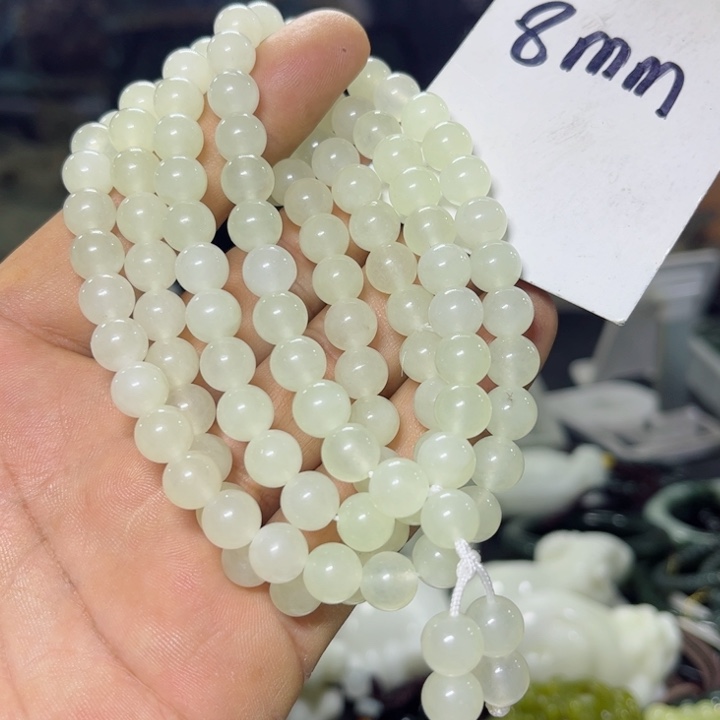 蛇纹石玉项链未镶嵌