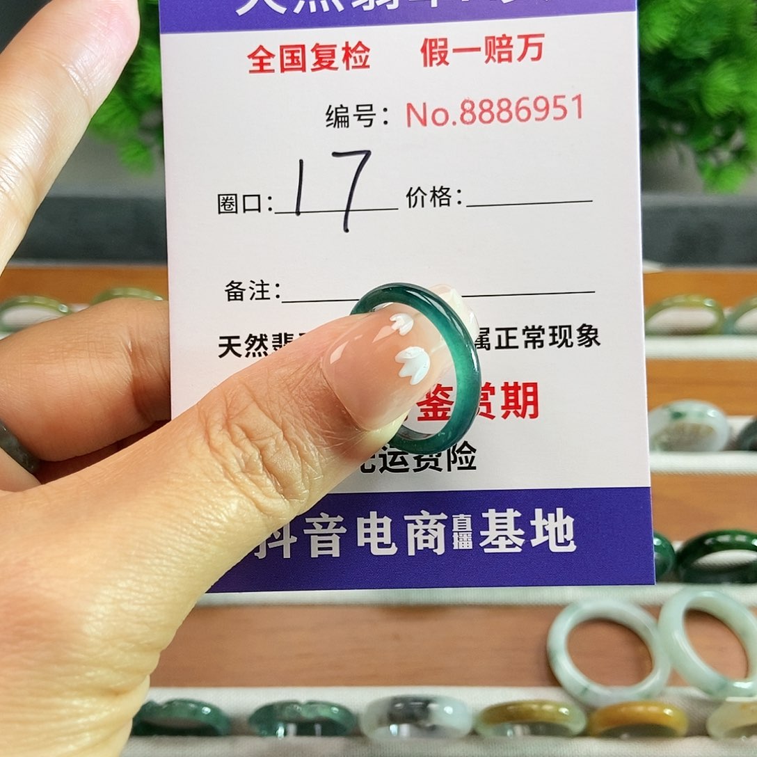 翡翠戒圈未镶嵌w**h6951.......