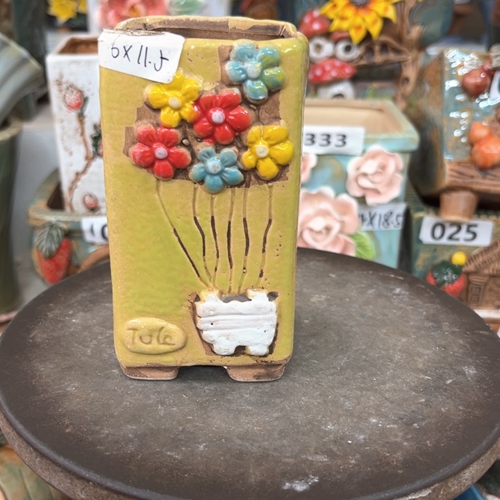 紫砂花盆粗陶材质多肉花盆