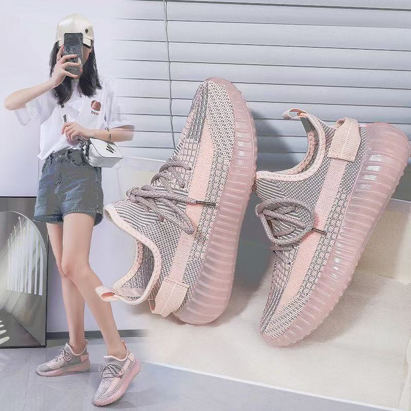 椰子鞋女款2025新款春秋软底跑步网面透气休闲运动鞋韩版飞织春夏