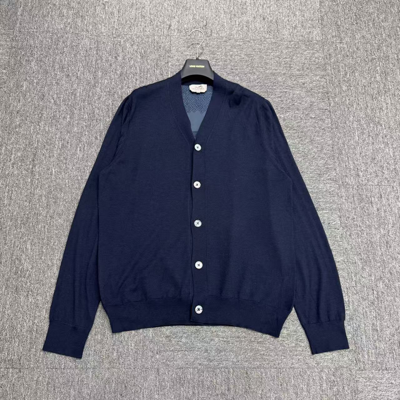 99新 Hermes/爱马仕 羊毛桑蚕丝针织衫/xl码/20055