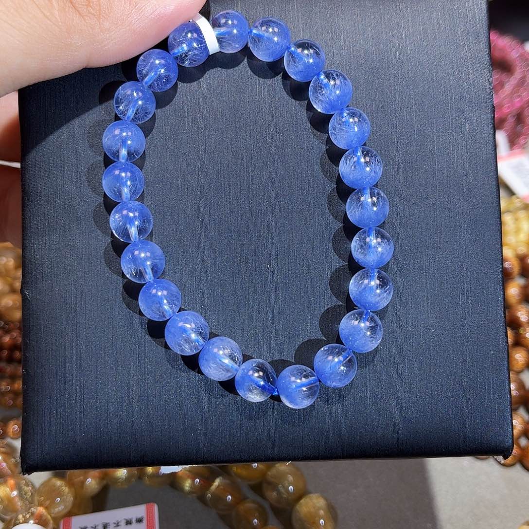 水晶手链未镶嵌蓝发晶手串