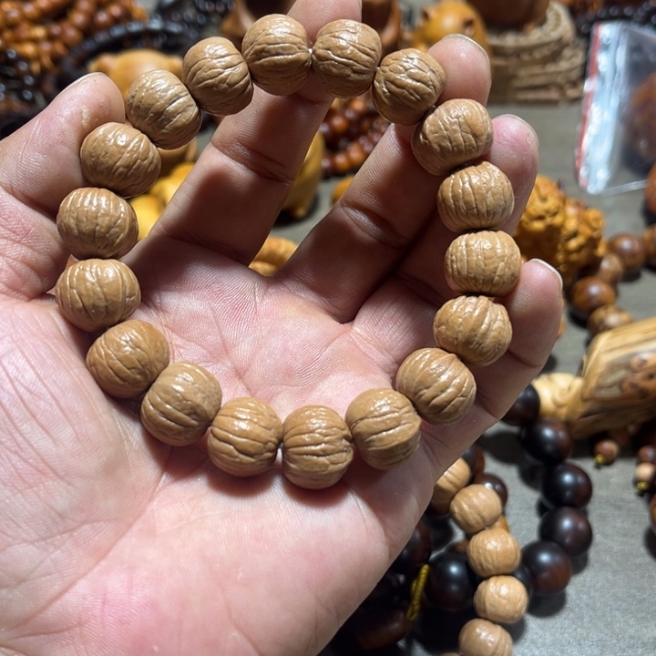 柏木（崖柏）猴头核桃，南瓜手串