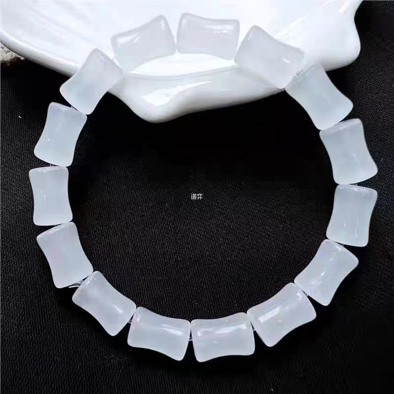 琉璃手链 白色竹节单圈（无礼盒）