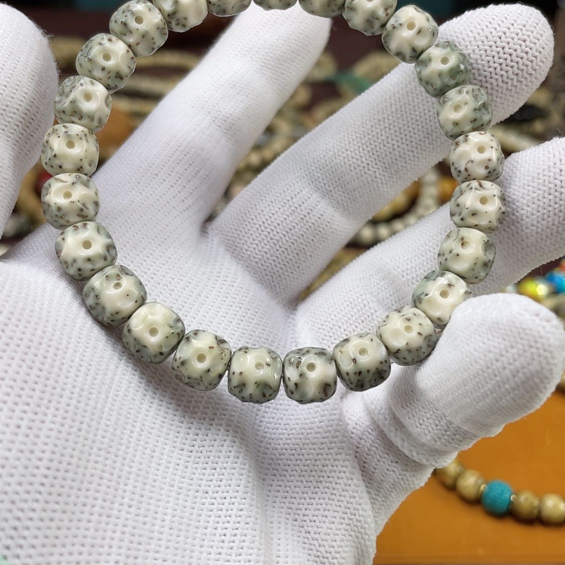 【闪购商品】星月菩提吊坠绿包白空琢无相