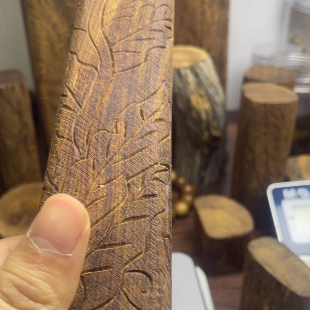 大***茶檀香木手把件手把件