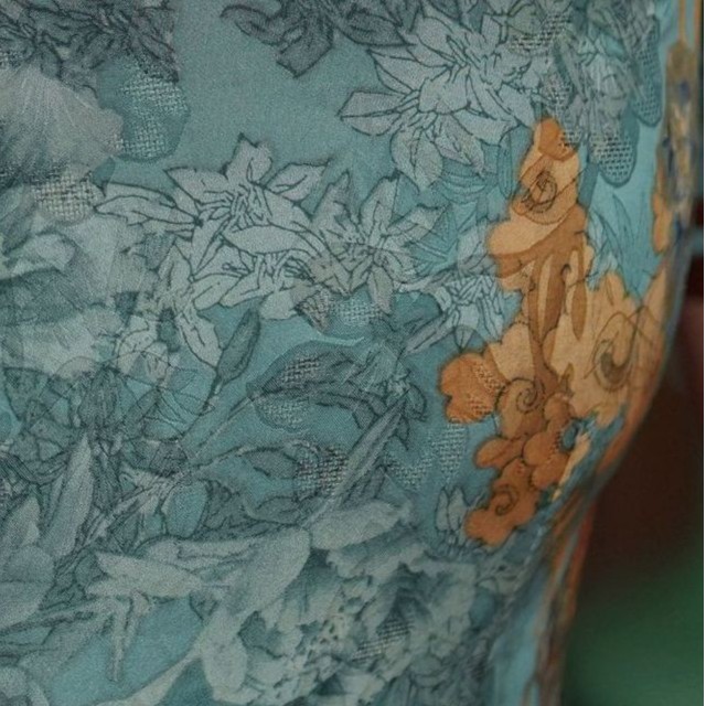 【蓝瑟】2024新款复古修身气质优雅长款旗袍