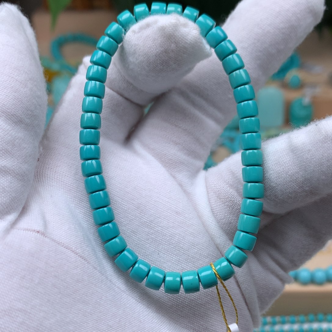 绿松石精品直切玉化5.3未镶嵌