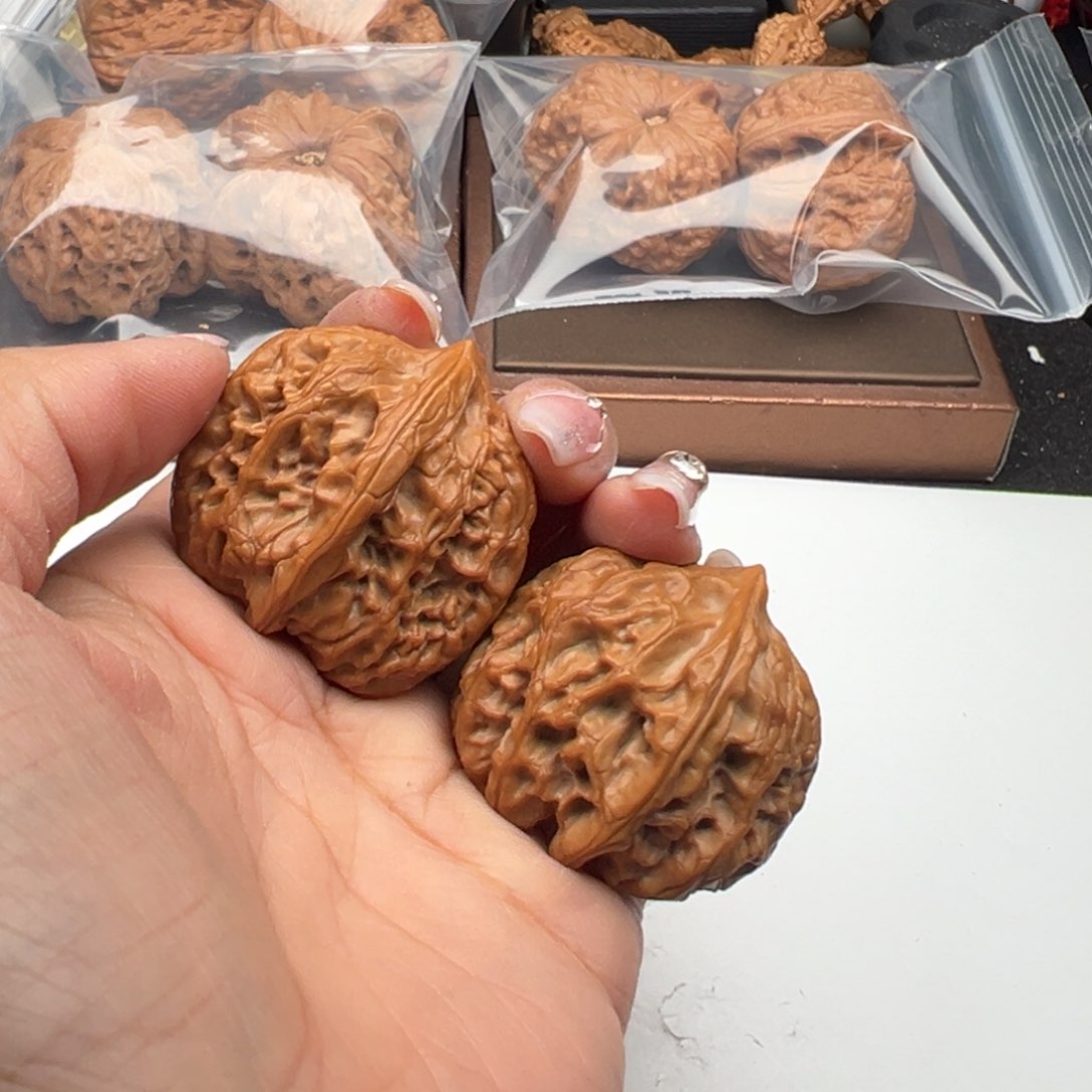 文玩核桃把件火苗40