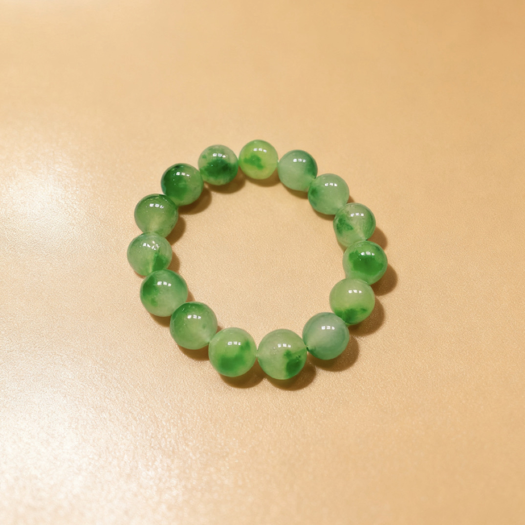 HC. 天然满飘花高冰手串A23-WGQ-2A