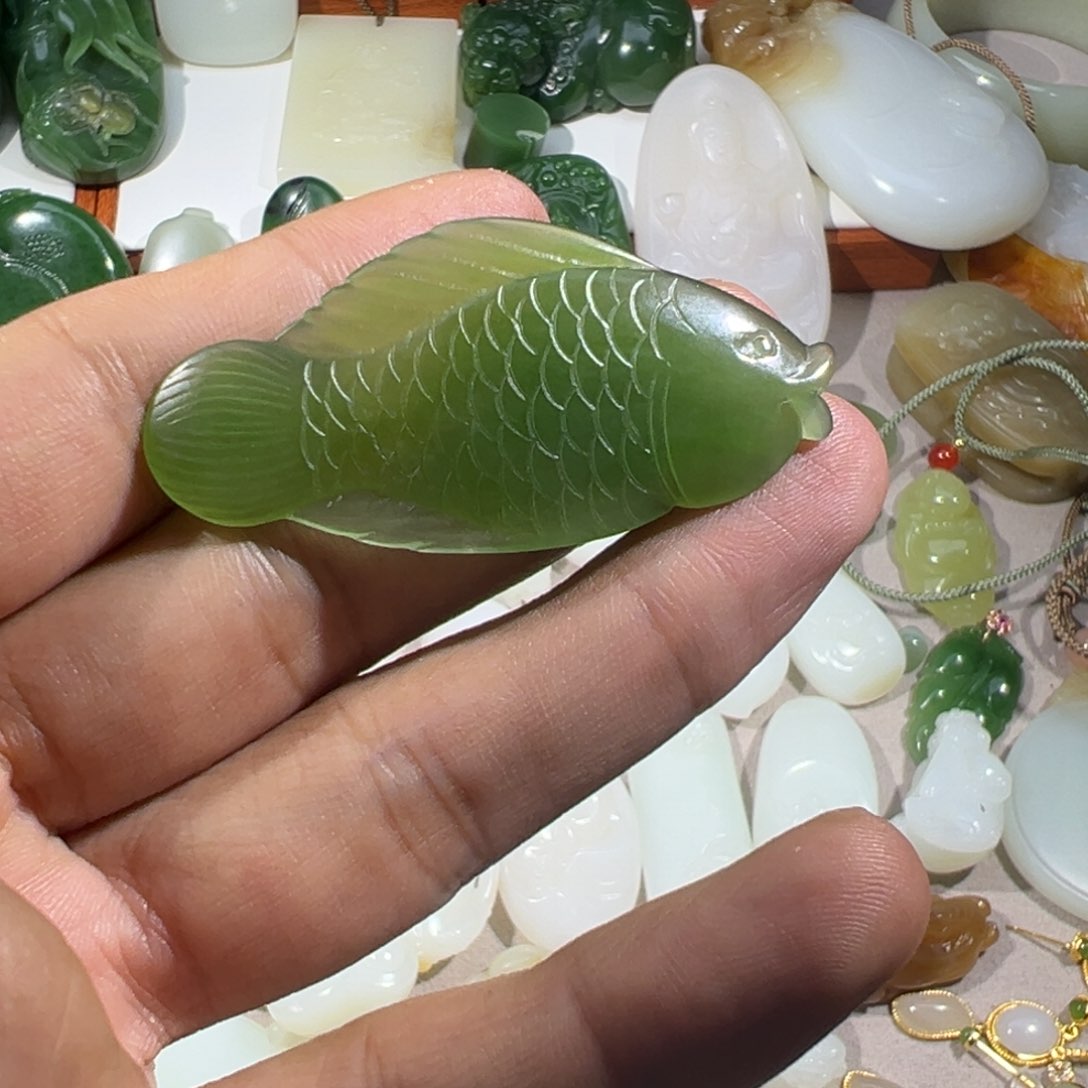 【闪购商品】和田玉碧玉未镶嵌