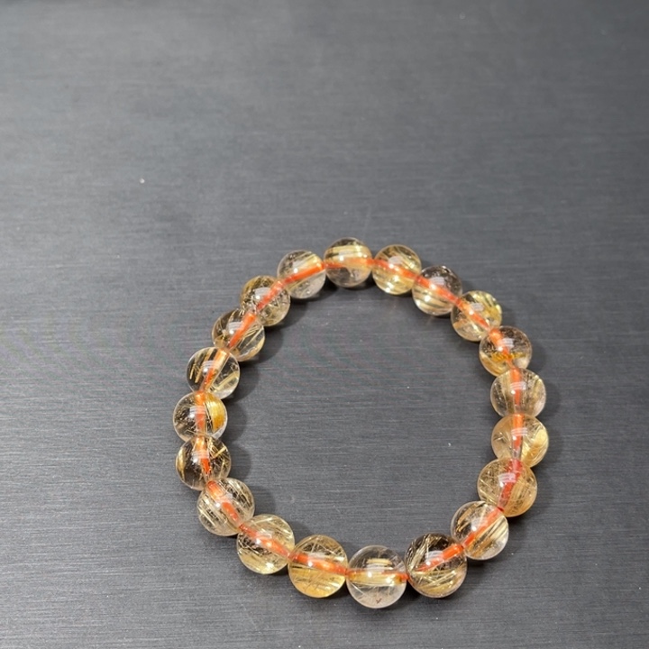 运***姐未镶嵌发晶手串金钛晶