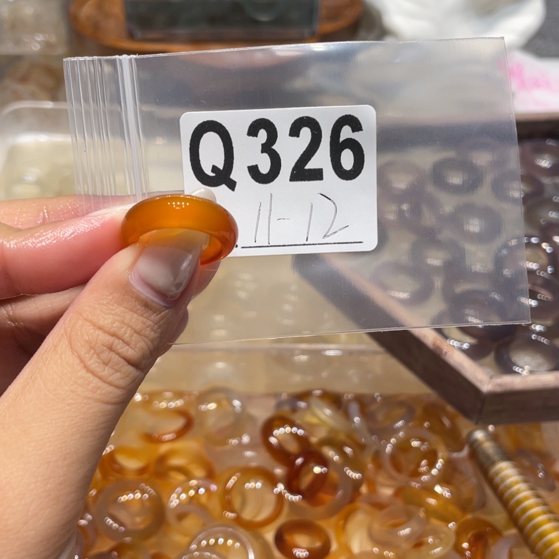 玛瑙/玉髓未镶嵌戒指326