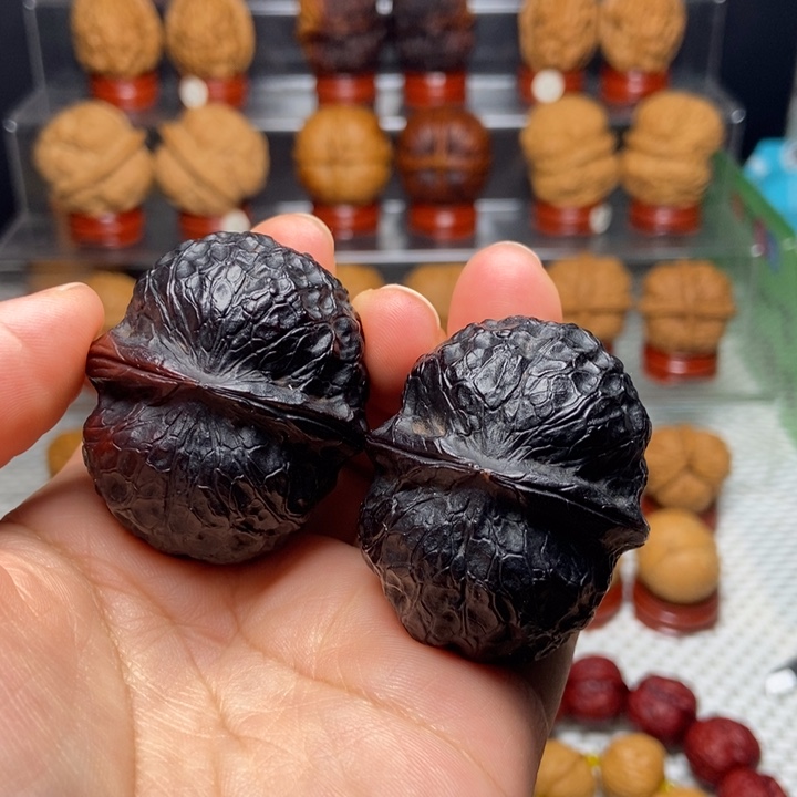 文玩核桃把件玉罗汉地闷23