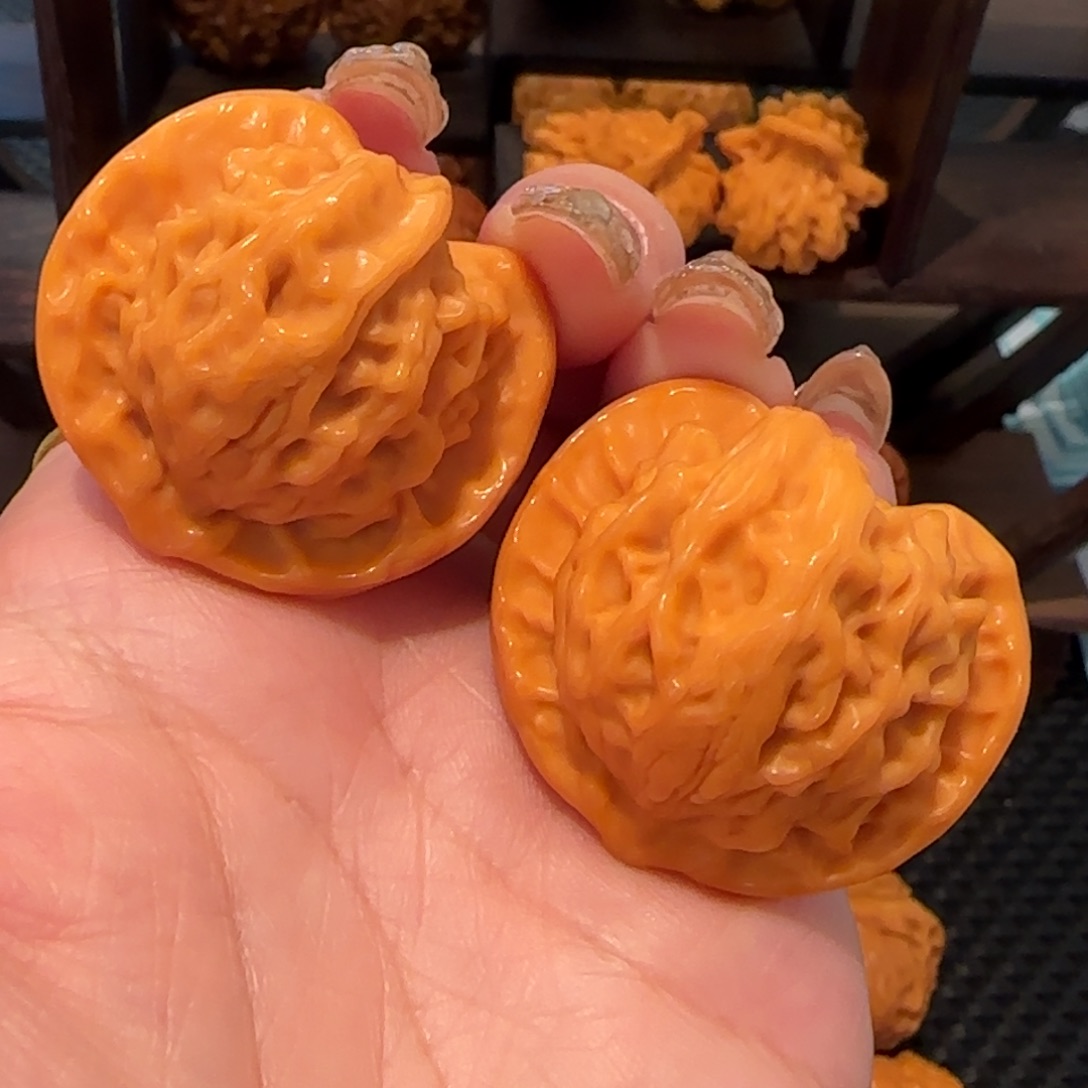 桃核吊坠粗筋盘山36精品939