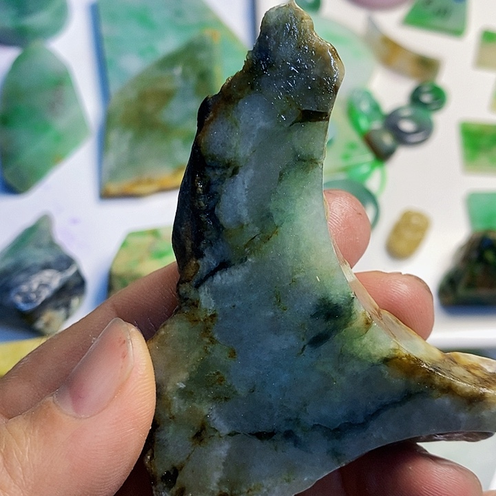 五***哥翡翠散珠天然翡翠A货挂件