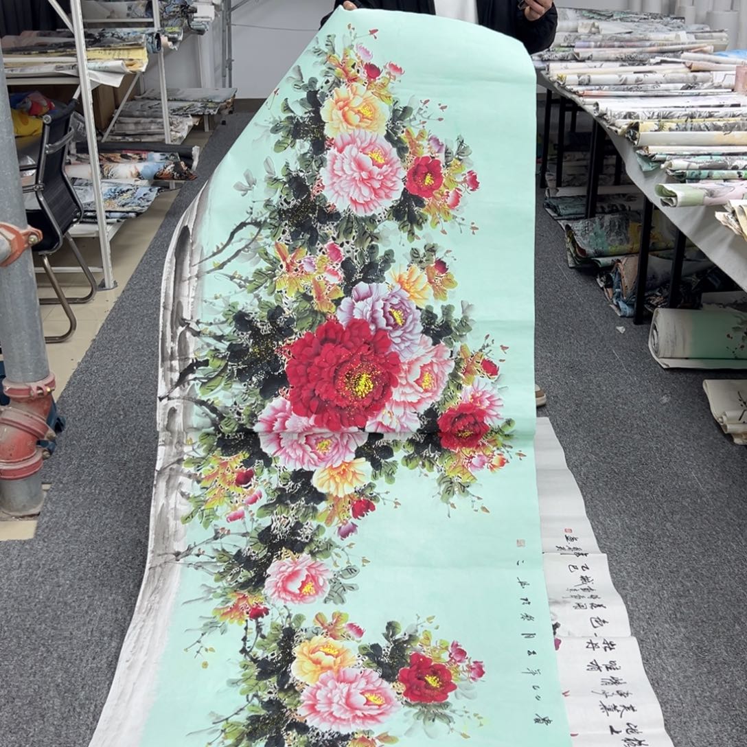 旅***途国画纯手绘字画宣纸