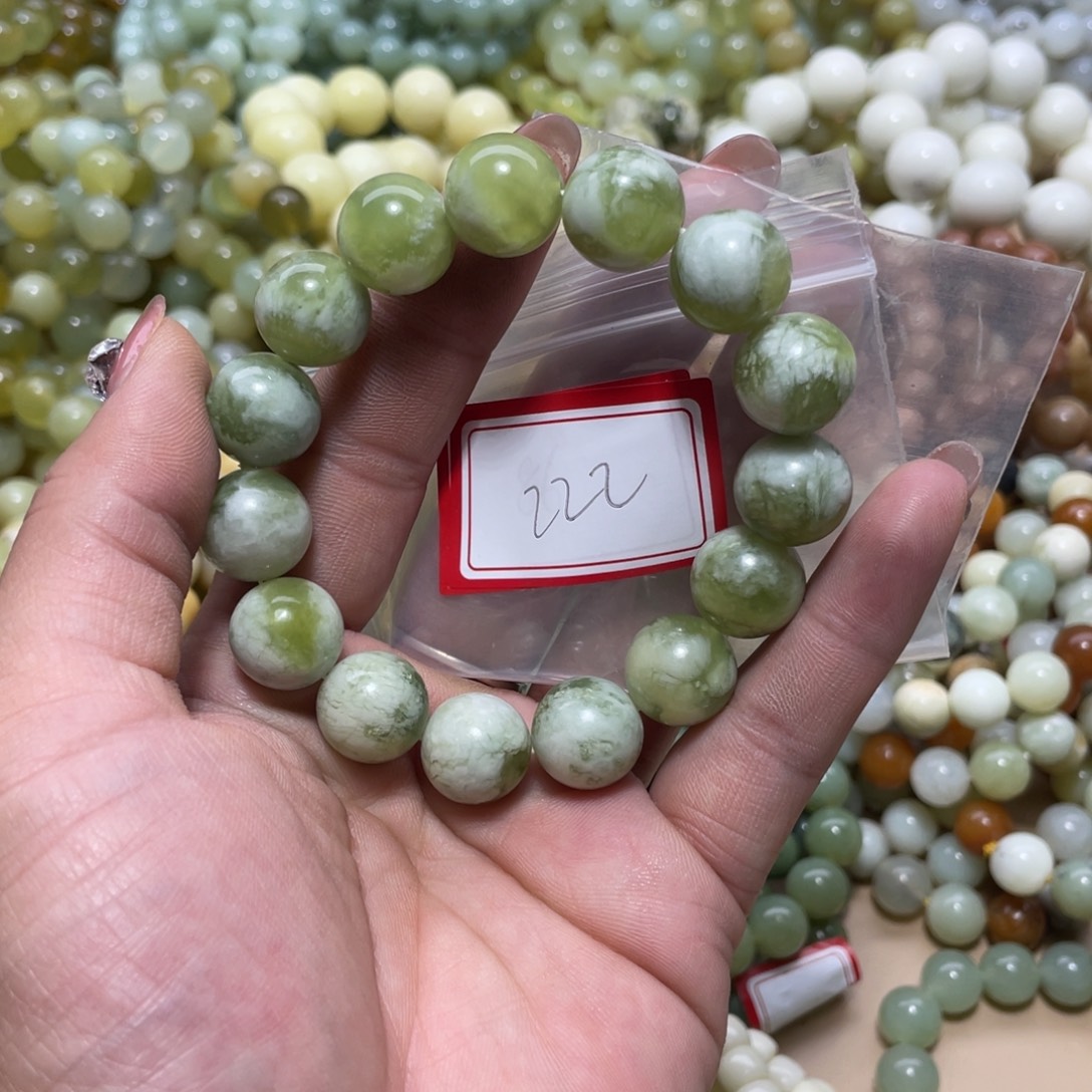 蛇纹石玉未镶嵌手串