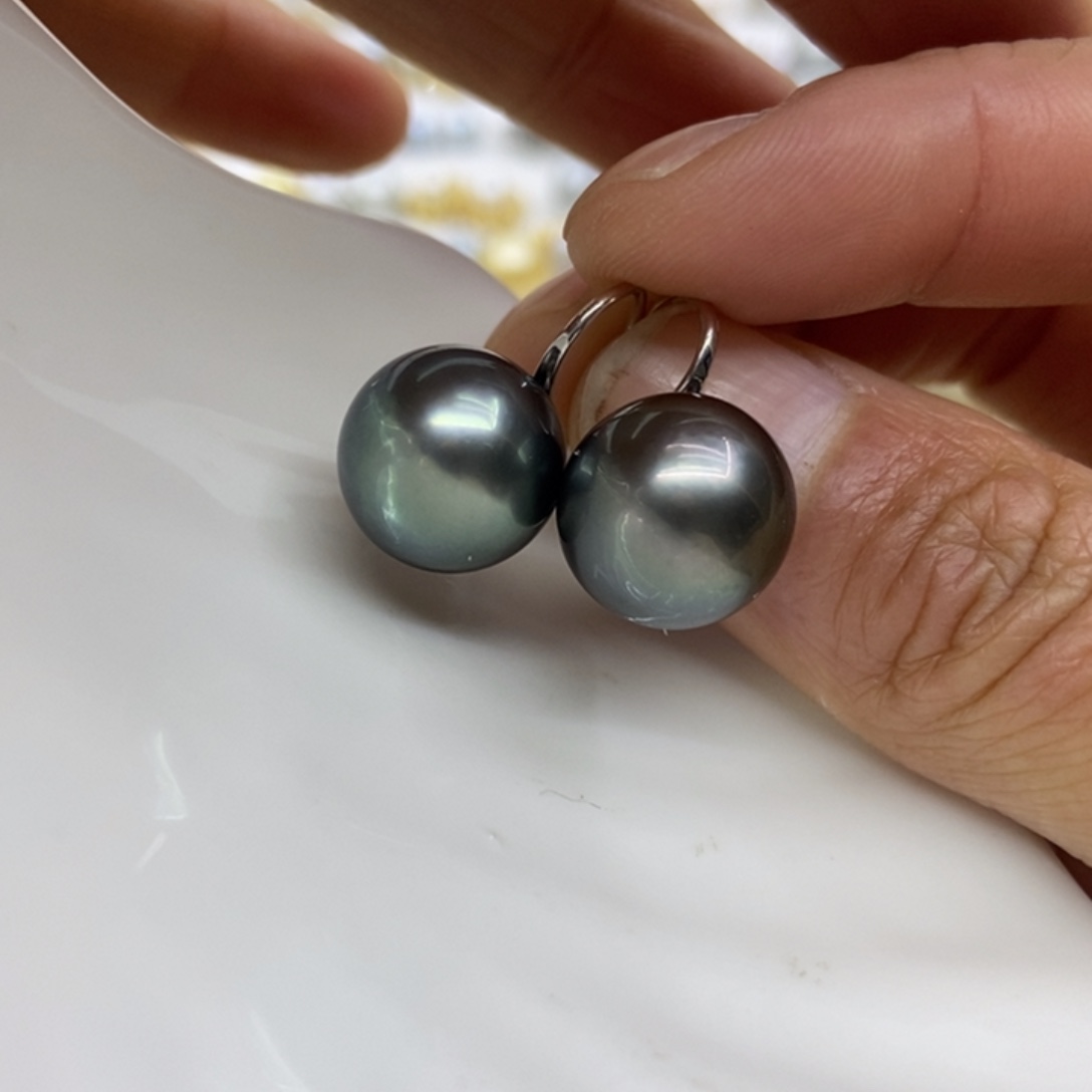 海水珍珠耳饰18K金镶嵌