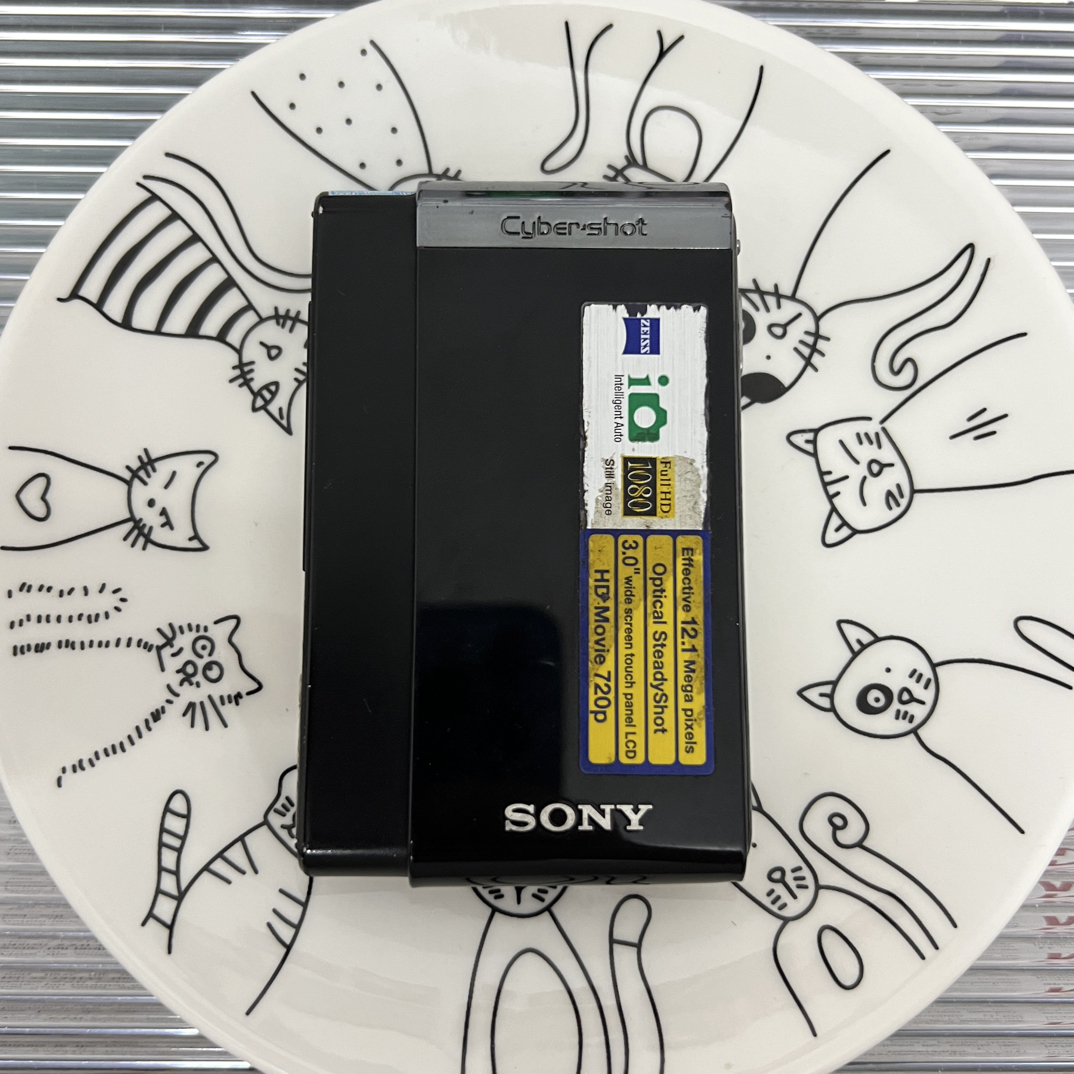 9新 Sony/索尼 T90 1210万像素滑盖触摸屏 复古冷白色彩鲜艳