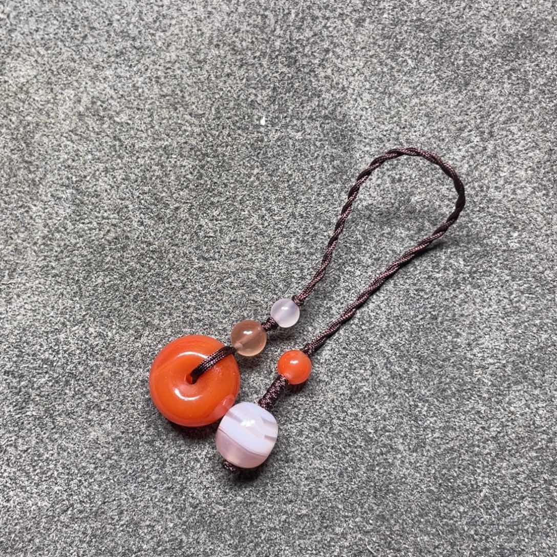 南红玛瑙未镶嵌手机挂