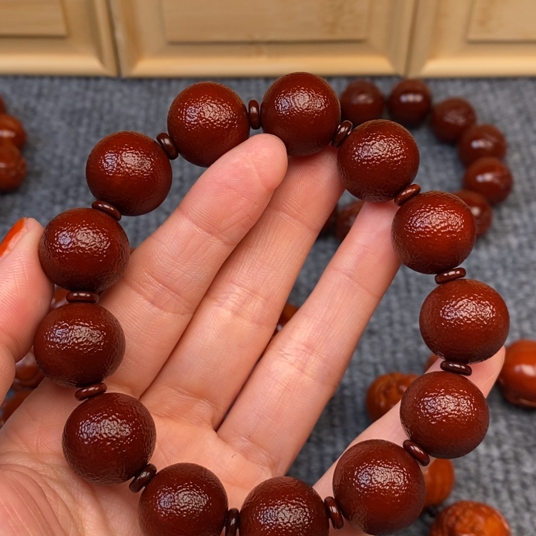 雷***^橄榄核手串/手链橘皮光柱