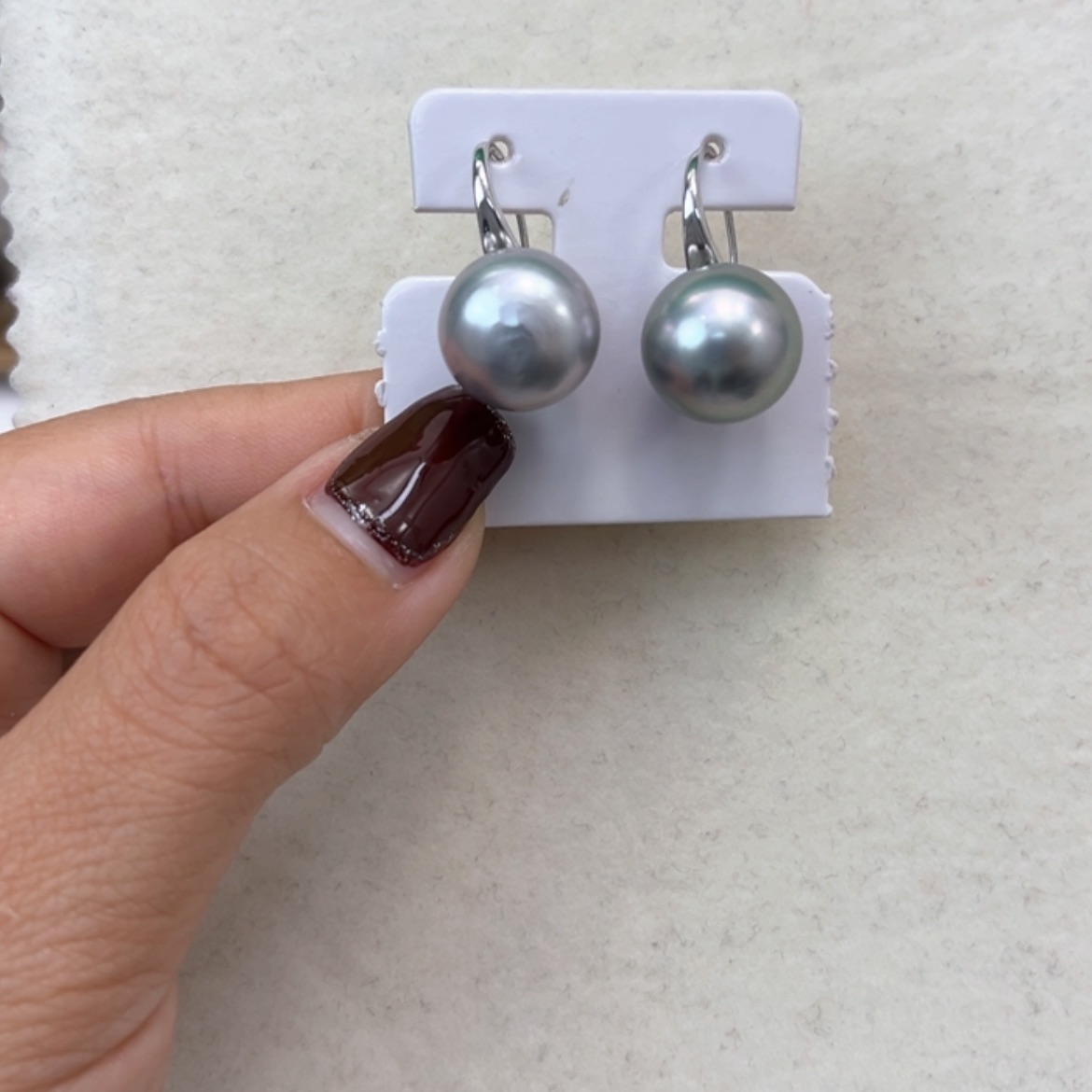 【闪购商品】海水珍珠耳饰银S925镶嵌13.2mm