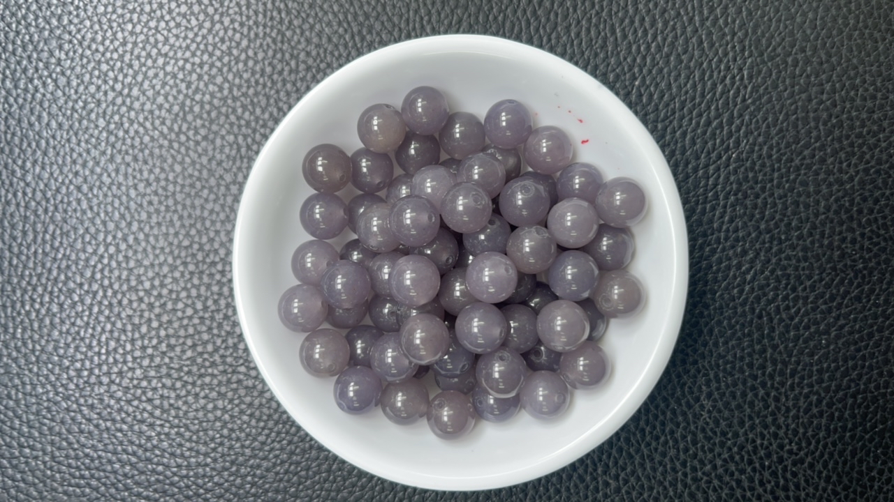 鸿福珠宝～ B1459 烟紫10mm20个9.9元
