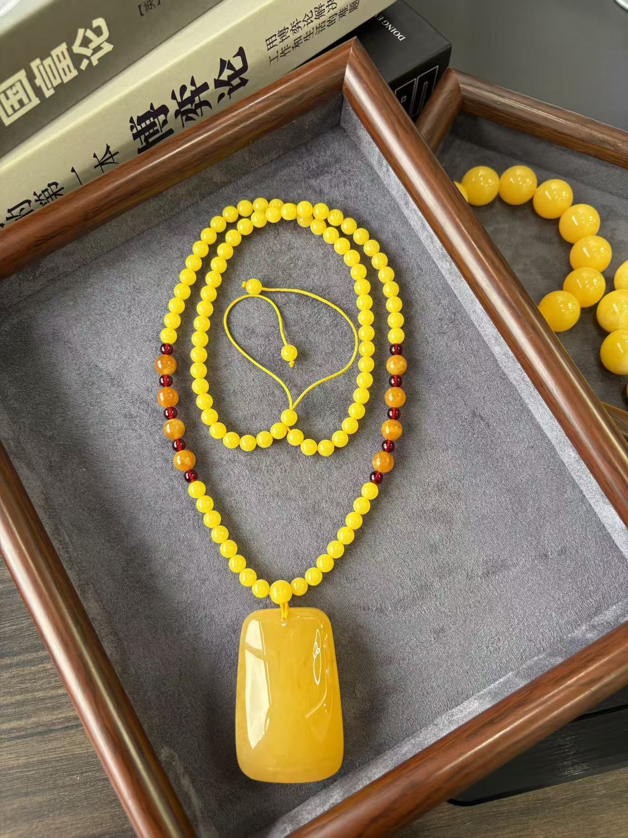  波罗的海6mm珠珠链无事方牌毛衣链无杂无裂无优化