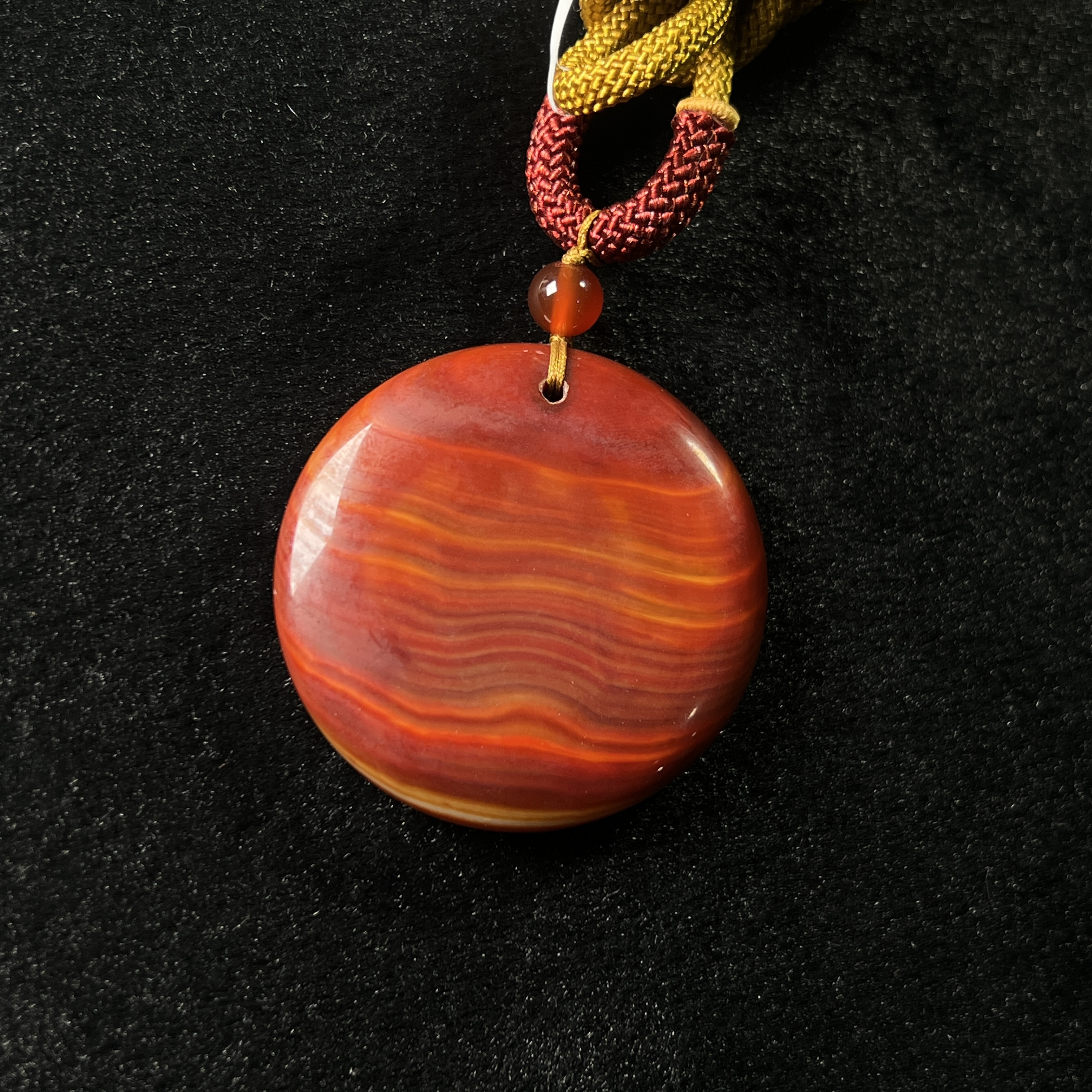 玛瑙大圆牌-JY040【珠宝少爷小涛】