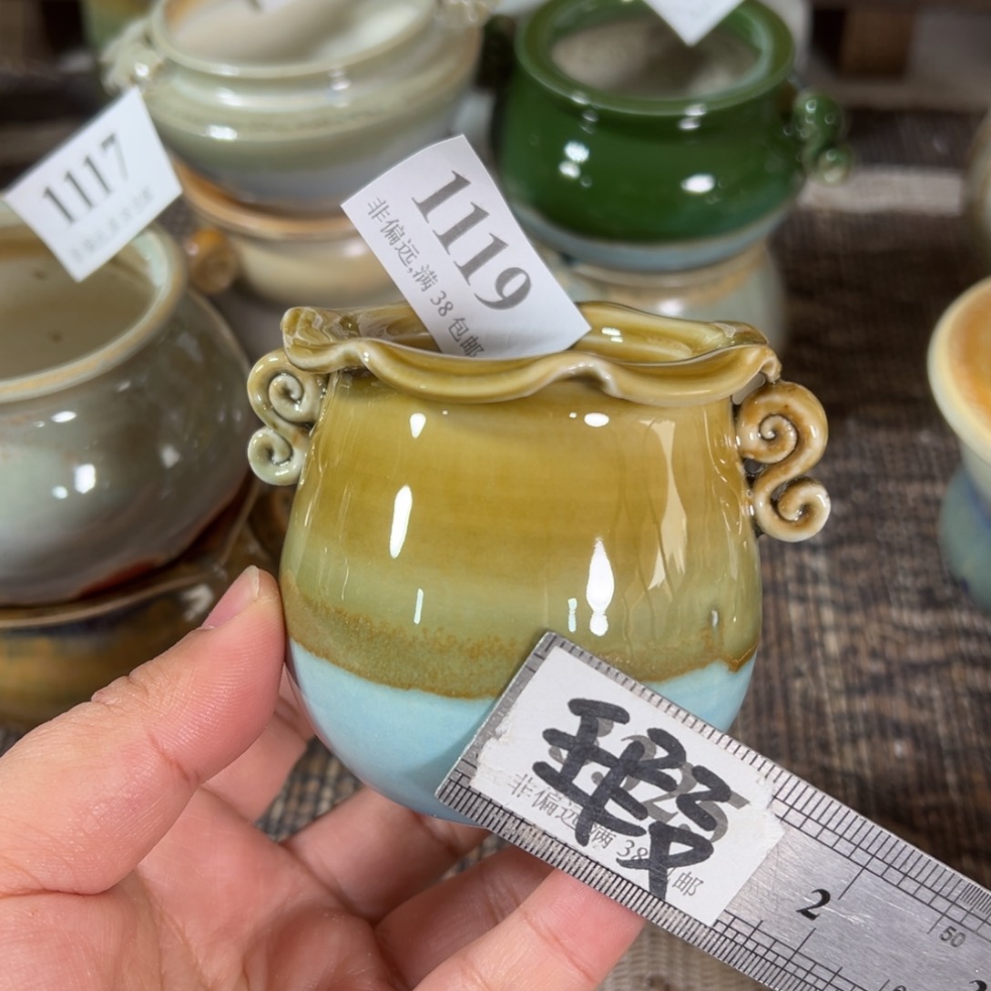 红陶景德镇手工花盆