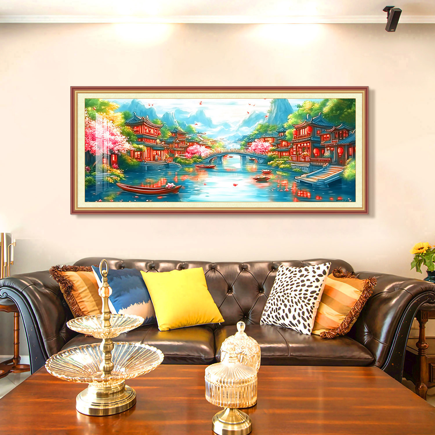 【进口棉布】蒙娜丽莎皇室十字绣江南古韵【新店破零免费分线】