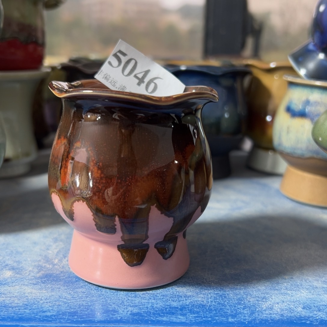 红陶景德镇手工花盆