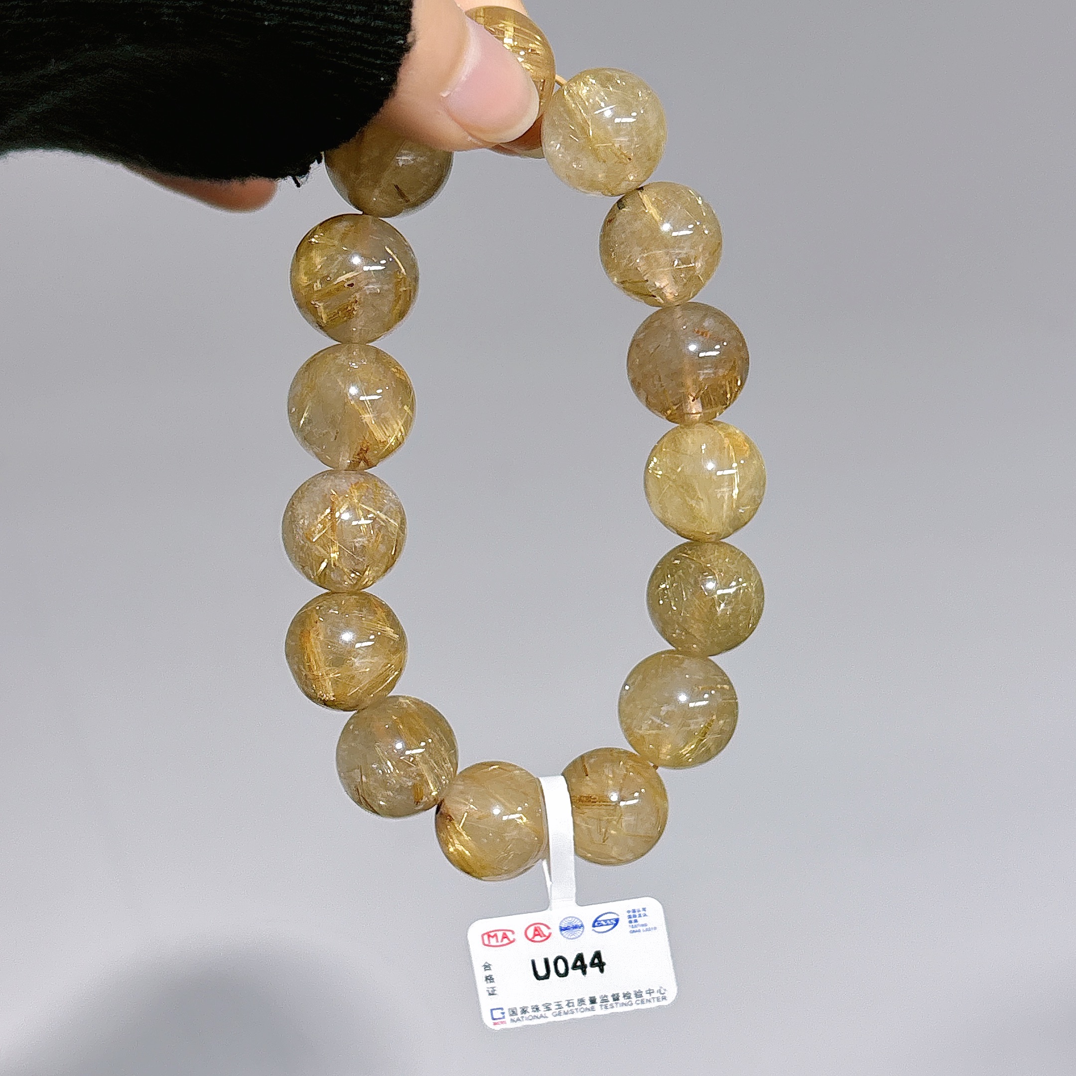 【阿波严选】天然发晶手链-U044