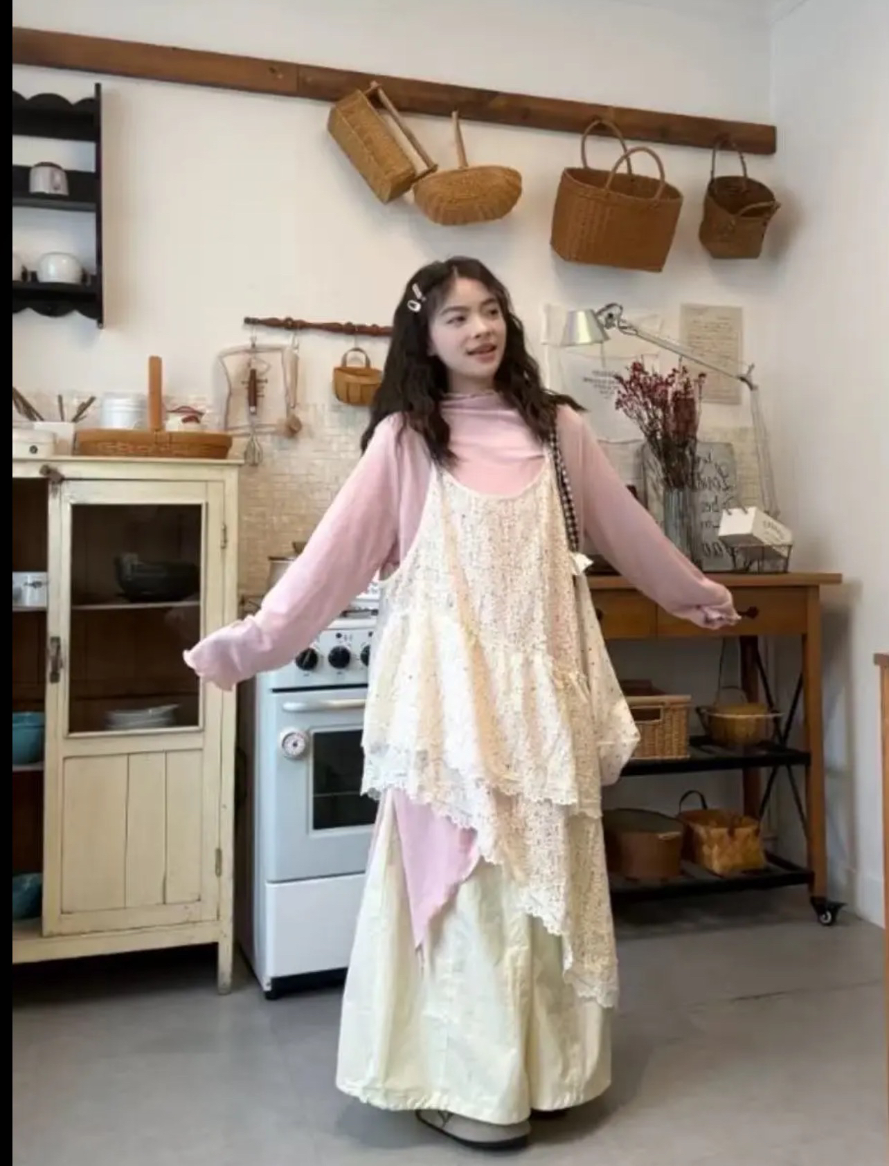 大码减龄百搭显瘦时尚不规则设计感上衣裤裙外搭时尚套装