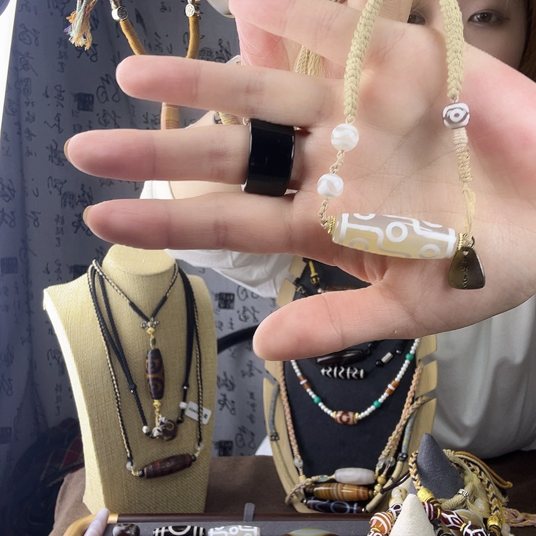 玛瑙/玉髓合金颈饰